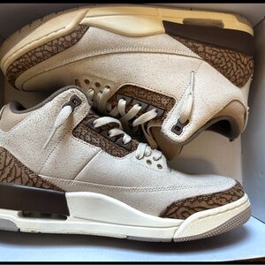 Men's Cream and Brown Sneakers